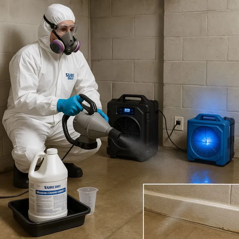 Sanitization and Odor Removal process in North Randall, OH