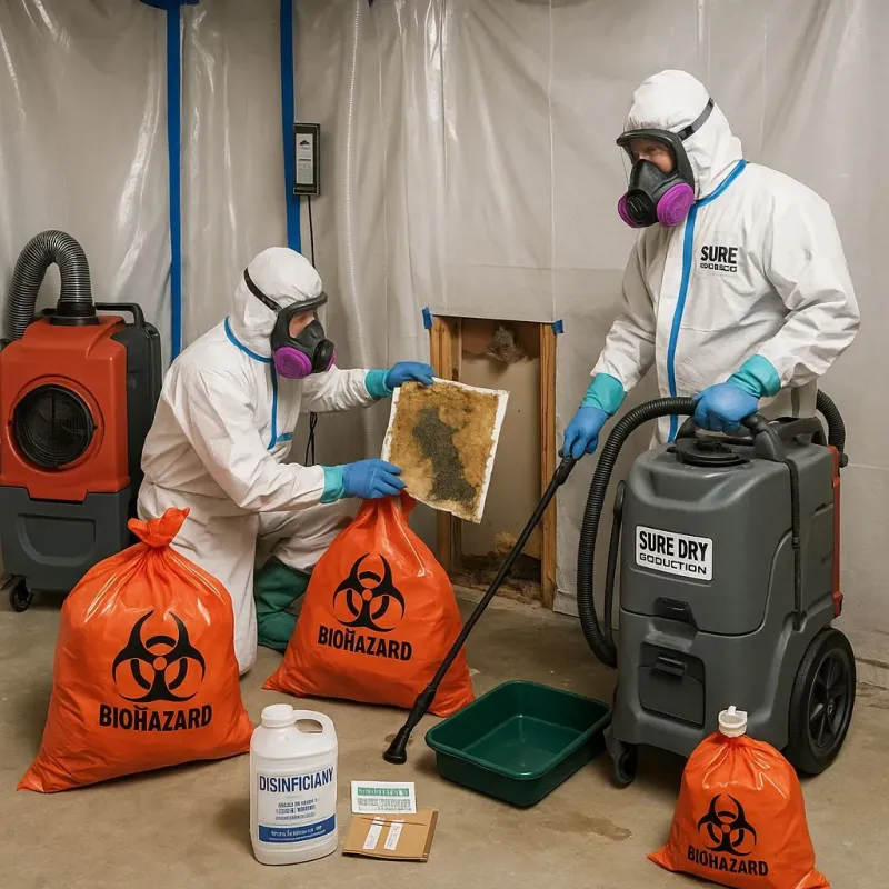 Contaminated Water Handling Protocols process in North Randall, OH